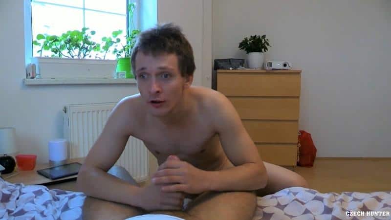 Resourceful young straight dude sucked big uncut dick first time Czech Hunter 589 22 gay porn pics - Resourceful young straight dude sucked my big uncut dick first time at Czech Hunter 589